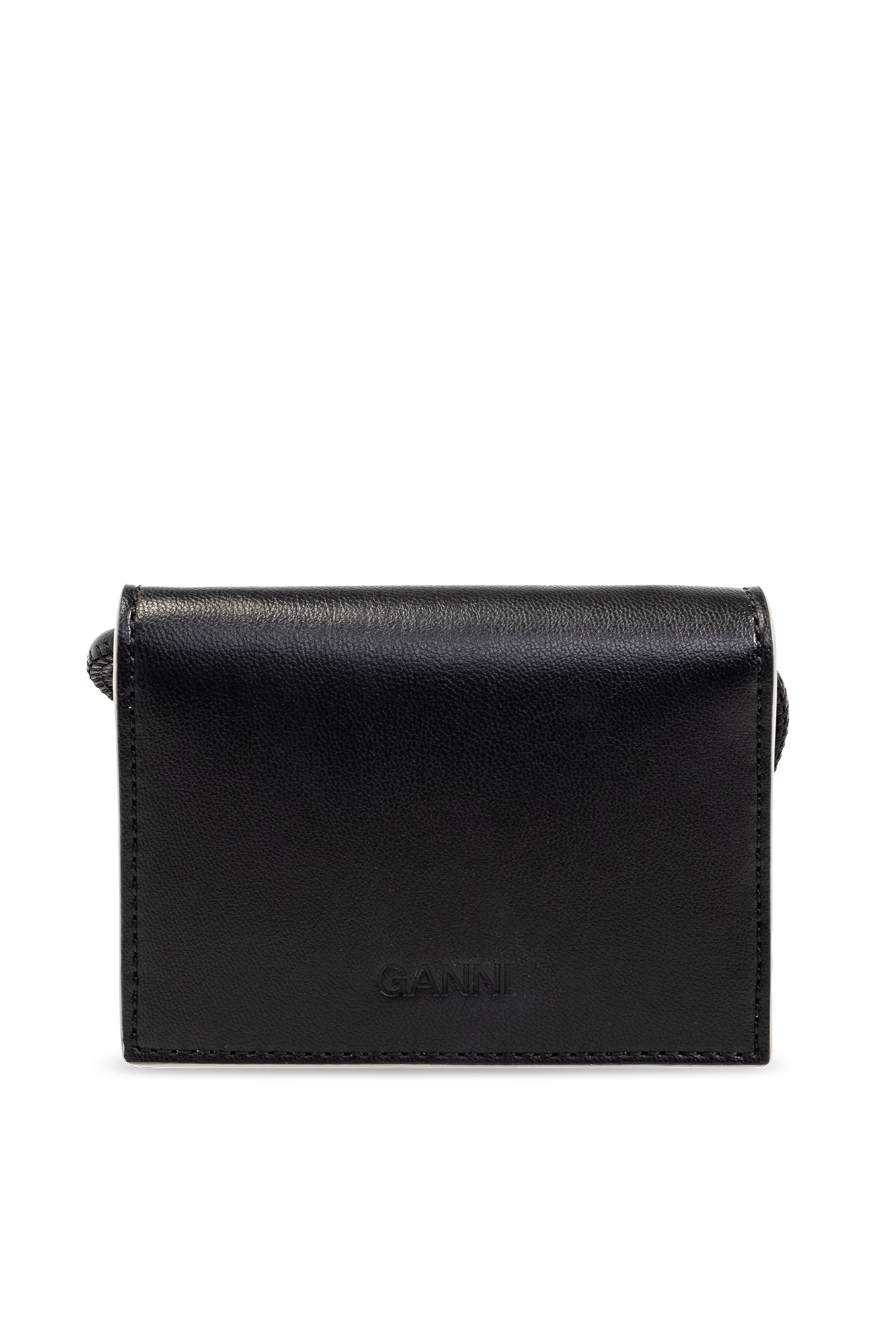 【GANNI】 COMPACT WALLET ブラック 安い購入 GANNI Women's GANNI Black in Wallet Around Zip